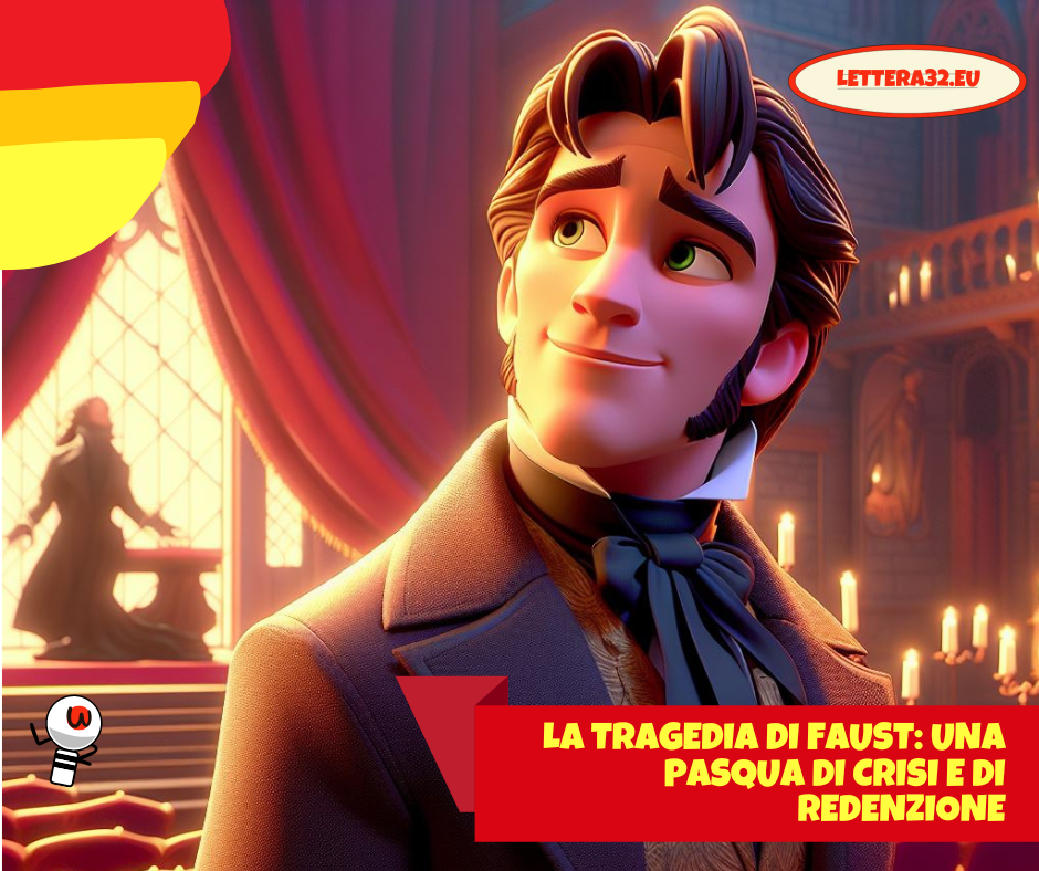 La Tragedia di Faust una Pasqua di crisi e di redenzione - Lettera32 il Blog si vede il protagonista creato in stile disney pixar 3d